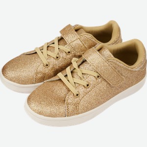 Кеды детские INWIN Kids с глиттером, золотые, Арт. LLCL-TM24019