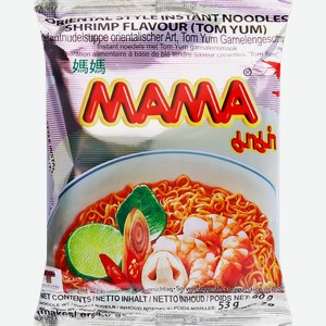 Лапша МАМА Том Ям со вкусом креветки, 60г