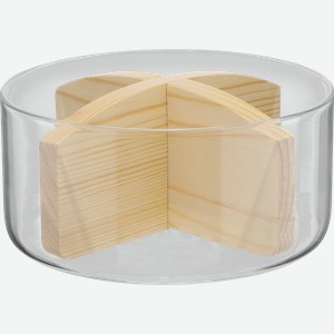 Менажница SWENSA Diva M, стекло, вставка бамбук, 900мл, Арт. SWKN-4448-M