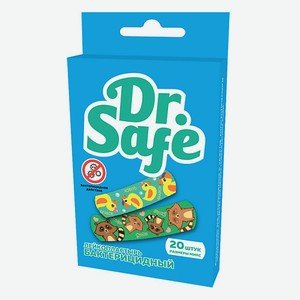 DR. SAFE Лейкопластырь бактерицидный с рисунками ANIMAL 1