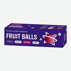 Фруктовый снек с фиником, кокосом и малиной Tutti Fruit Balls 38г