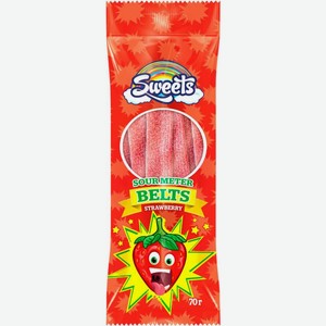 Мармелад Rainbow Sweets кисло-клубничный ремень 70г