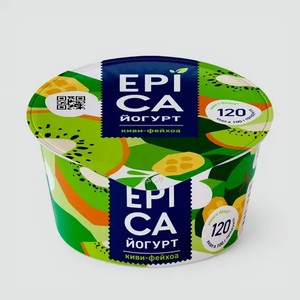 Йогурт 4.8% «Epica» Киви и фейхоа, 130 г