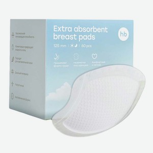 Вкладыши лактационные Happy Baby 60шт.