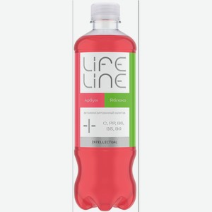 Вода Напиток витаминизированный LifeLine Intellectual арбуз-яблоко без газа 0.5л.