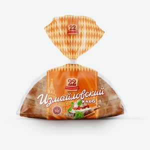 Хлеб ржано-пшеничный «Хлебозавод №22» Измайловский без добавления сахара нарезка, 360 г