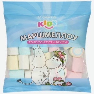 Маршмеллоу лента KIDS Муми Тролли со вкусом тутти фрутти, 90г