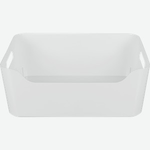 Корзинка ECONOVA Scandi 24x17x9см, универсальная, белая, 3.1л