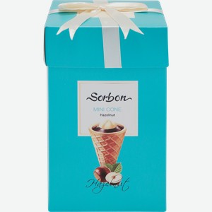 Конфеты SORBON Мини-рожок хрустящий Фундук, 200г