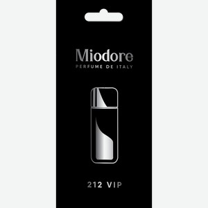 Ароматизатор воздуха MIODORE 212 Vip №2 мотив Carolina Herrera, подвесной сухой