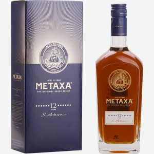 Напиток спиртной METAXA 12 лет, 40%, 0.7л