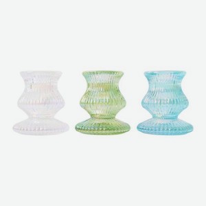 Подсвечник фигурный 6см стекло в ассортименте