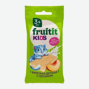 Вафли детские с персиком Fruit it Kids 20г