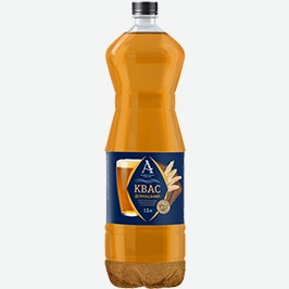 Квас Марка  а  Домашний, Алтайский, Нефильтрованный, 1,5 Л