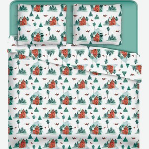 КПБ 1,5сп HOMECLUB Christmas Magic, поплин HCL/1,5_5CMD, HCL/1,5_7CMD, Россия