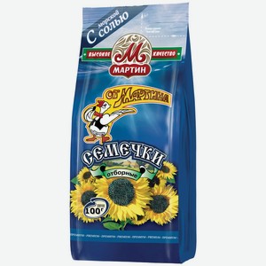 Семечки ОТ МАРТИНА Отборные с морской солью, Россия, 100 г