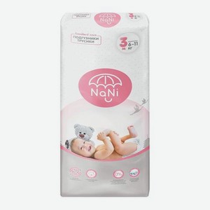 Подгузники-трусики 3M 6-11кг Nani 48шт