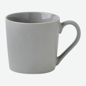 Фарфоровая кружка серая Базис Гранд-трейд 390мл