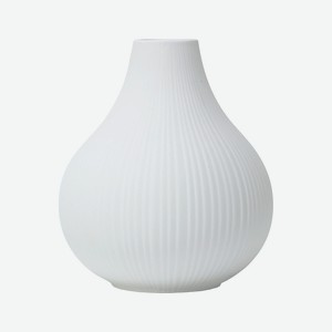 MANDARIN DECOR Керамическая ваза для цветов и сухоцветов декор дома, размер: 19,5 см; цвет: белый