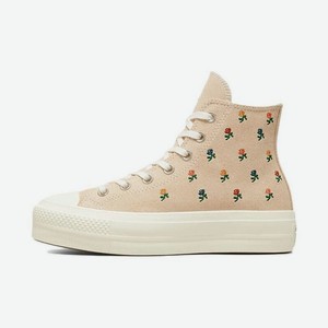 CONVERSE Кроссовки Chuck Taylor All Star Womens Lift Platform High Embroidered Roses Womens, Размер 36.5