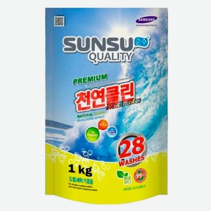 Стиральный порошок для стирки цветного белья Sunsu Quality концентрат Корея, 1 кг
