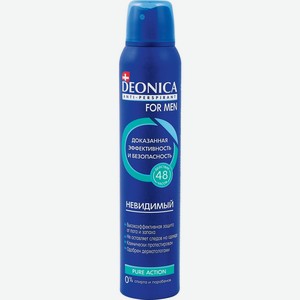 Антиперспирант DEONICA Невидимый for Men, Россия, 200 мл
