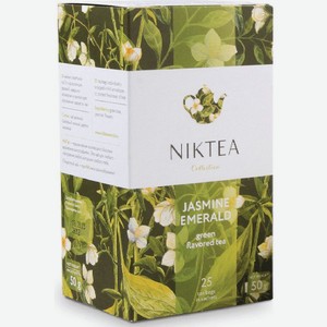 Чай зеленый Niktea Жасмин Эмеральд 25х2г, 25 шт