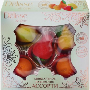 Конфеты DELISSE DE LUXE Миндальное лакомство ассорти, 100г