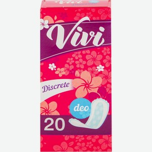 Прокладки VIVI Discrete Form Deo ежедневные, Россия, 20 шт