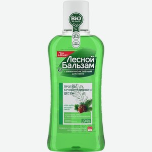 Ополаскиватель для десен ЛЕСНОЙ БАЛЬЗАМ С экстр.коры дуба и пихты на отваре трав, Россия, 400 мл