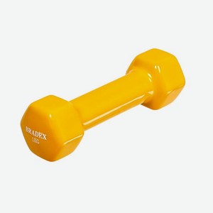 BRADEX Гантель обрезиненная, 1 кг