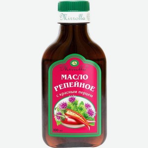 Масло косметическое Мирролла Репейное с красным перцем 100мл