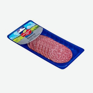 Колбаса сыровяленая Мясницкий ряд верона, нарезка, 90 г, вакуумная упаковка