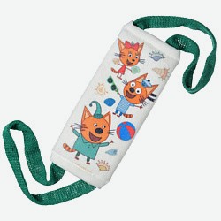 Мочалка Три кота детская Лето