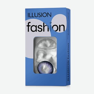 ILLUSION Цветные контактные линзы fashion ADONIS violet, 0.00 / 8.6 / 14.5 / 2шт.