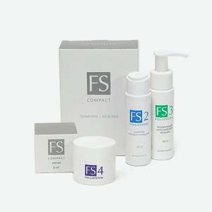 FOLLISYSTEM Дорожный набор для волос - FS Compact, 2 х 60 мл, 1 х 15 мл