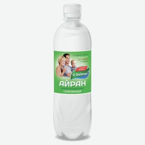 Напиток кисломолочный Айран G-Balance газированный 1% БЗМЖ охлажденный, 500 мл