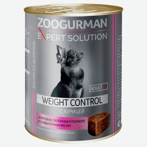 Корм влажный для собак «Зоогурман» EXPERT SOLUTION Weight control с курицей, 350 г