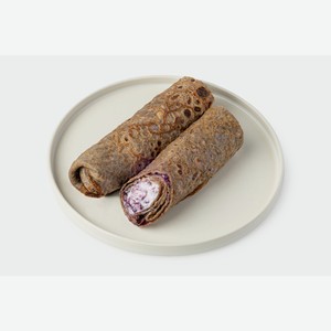 Блинчики черёмуховые с черникой и творожным кремом 160 г