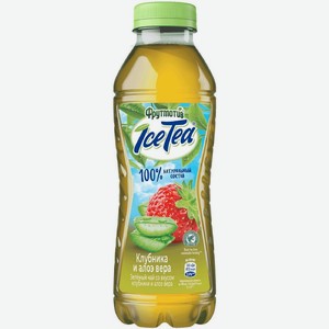Напиток сокосодержащий Фрутмотив Зеленый чай Клубника и алоэ вера негазированный 500мл, 500 мл