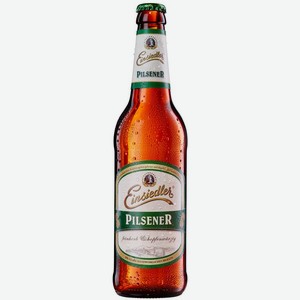Пиво Einsiedler Pilsener светлое пастеризованное 4.9% 0.5л, 500 мл
