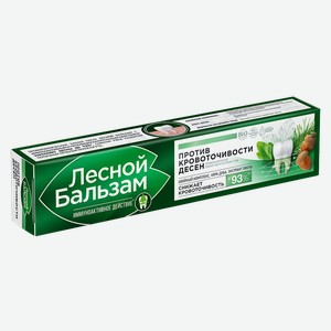 Паста зубная ЛЕСНОЙ БАЛЬЗАМ, с экстрактом коры дуба и пихты, 75мл