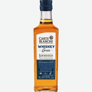 Виски Карт Бланш Зерновой 40% 0,1л, 0,1
