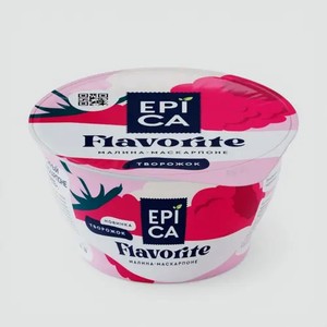 Десерт творожный 7.7% «EPICA FLAVORITE» Малина и маскарпоне, 130 г