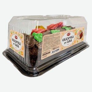 Торт бисквитный «АМА» Сказочка со сливочным кремом охлажденный, 450 г