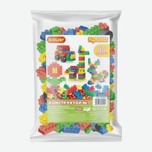 Конструктор Бауер №1 80 деталей