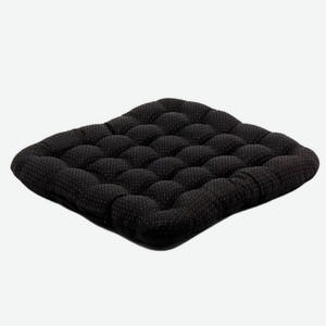 BIO TEXTILES Подушка на стул с лузгой грехичи с антискользящим покрытием ОРТО - ЛЮКС, Черный