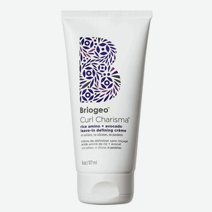 BRIOGEO Крем для локонов Curl Charisma Rice Amino and Avocado Leave–In Defining Crème, 177 мл
