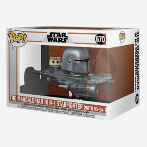 FUNKO Фигурка Star Wars Mandalorian in N-1 Starfighter figure, Мультиколор