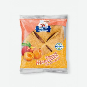 Слойка Мастер Пироговъ Венский конвертик, абрикос-персик, 70 г, флоупак